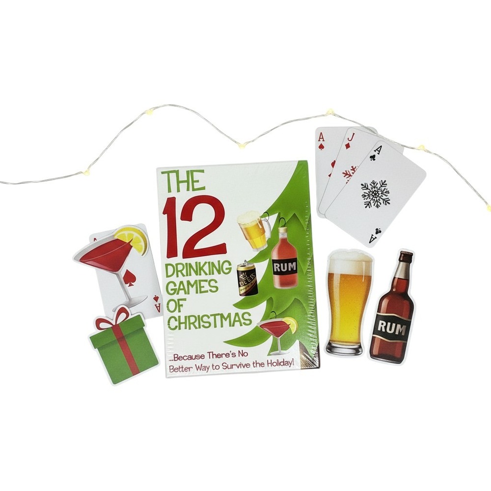 The 12 Drinking Games of Christmas Kheper Games Holiday Party Set New Sealed